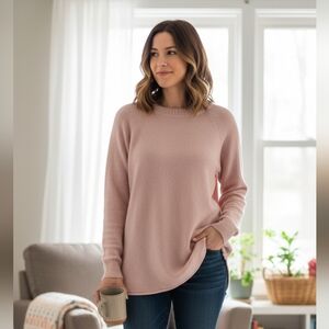 Tommy Hilfiger Soft Pink Turtleneck Sweater